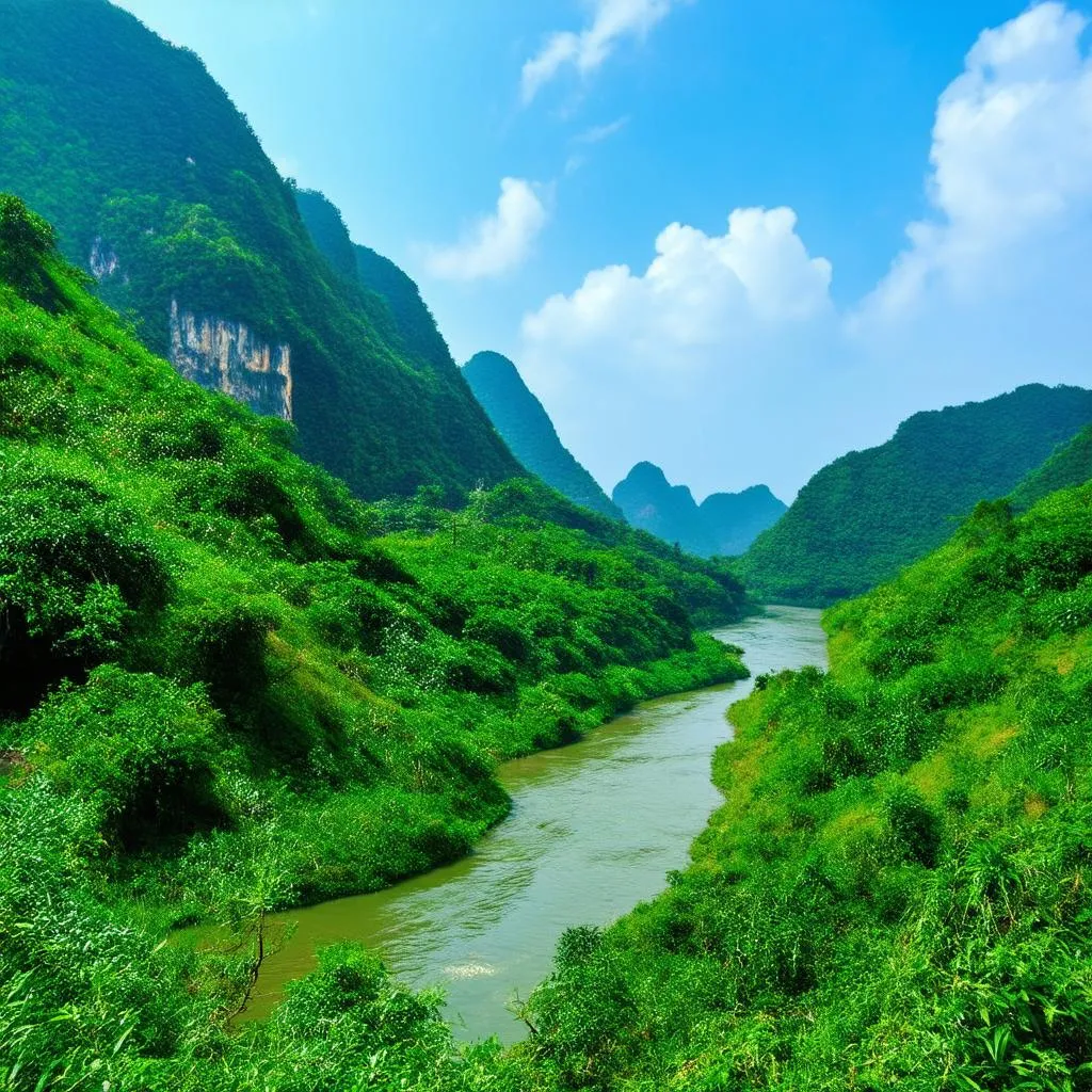 Beautiful landscape of Phong Nha Ke Bang National Park