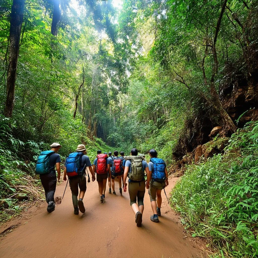 Jungle Trekking in Phong Nha