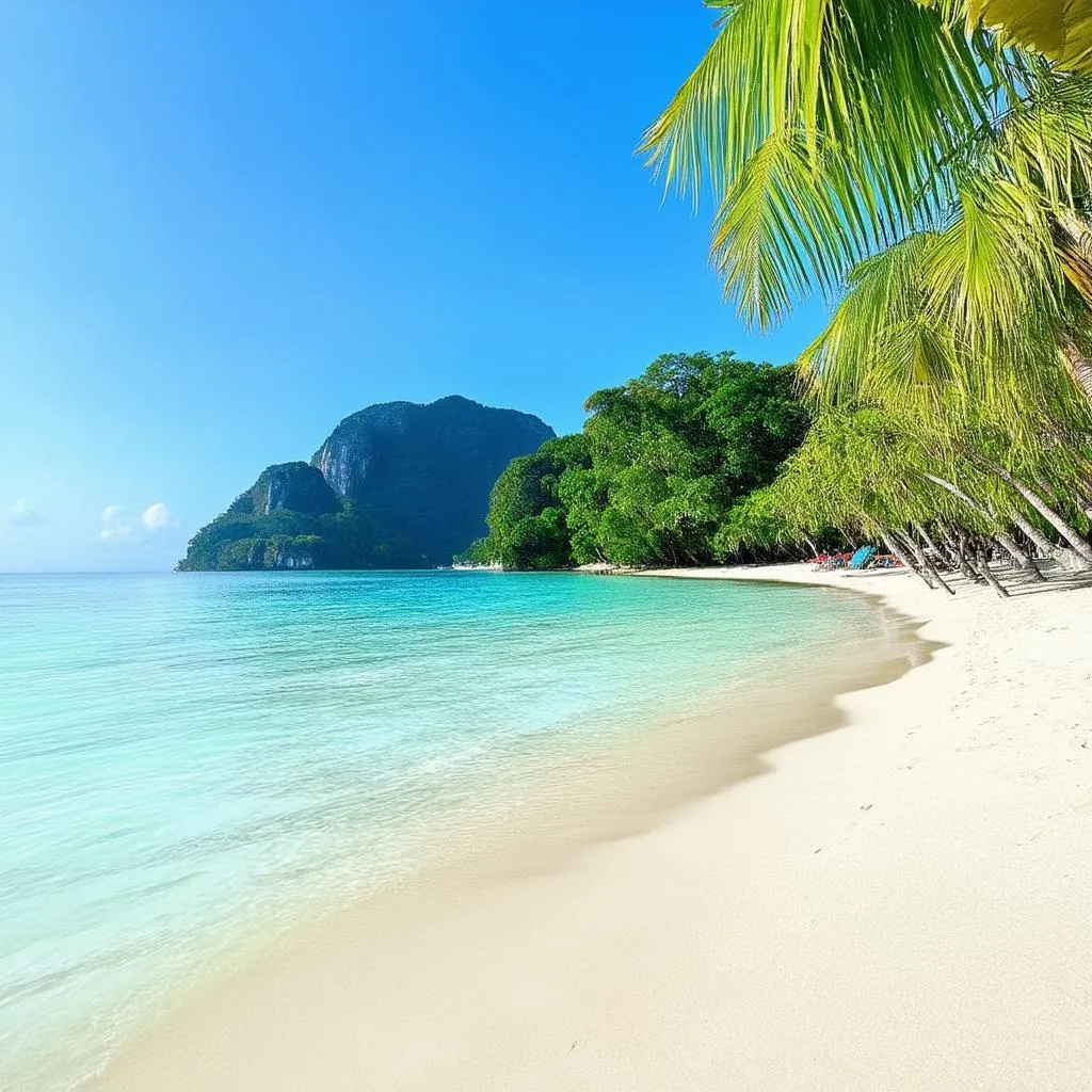 Tropical beach in Phuket