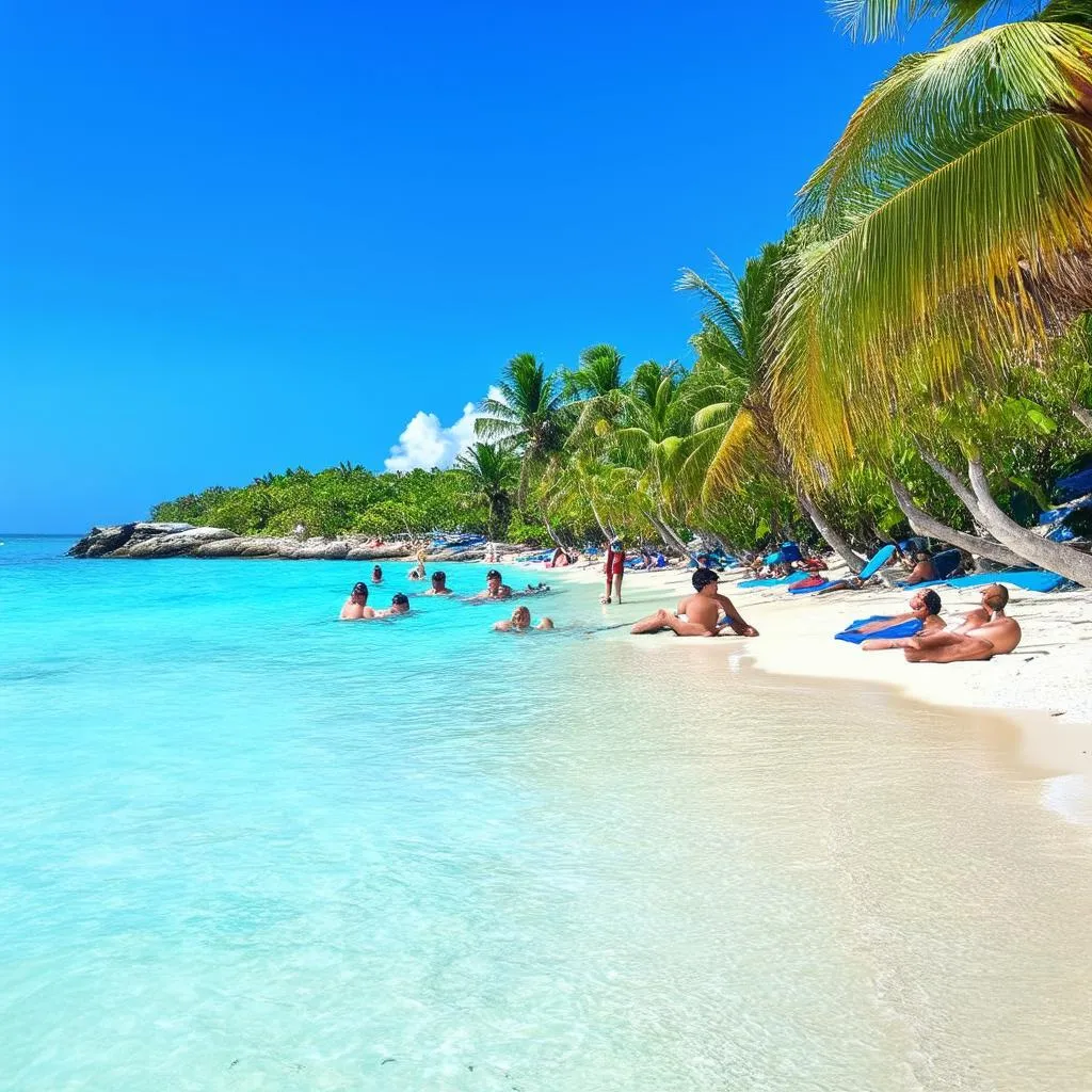 Beautiful beach in Puerto Rico