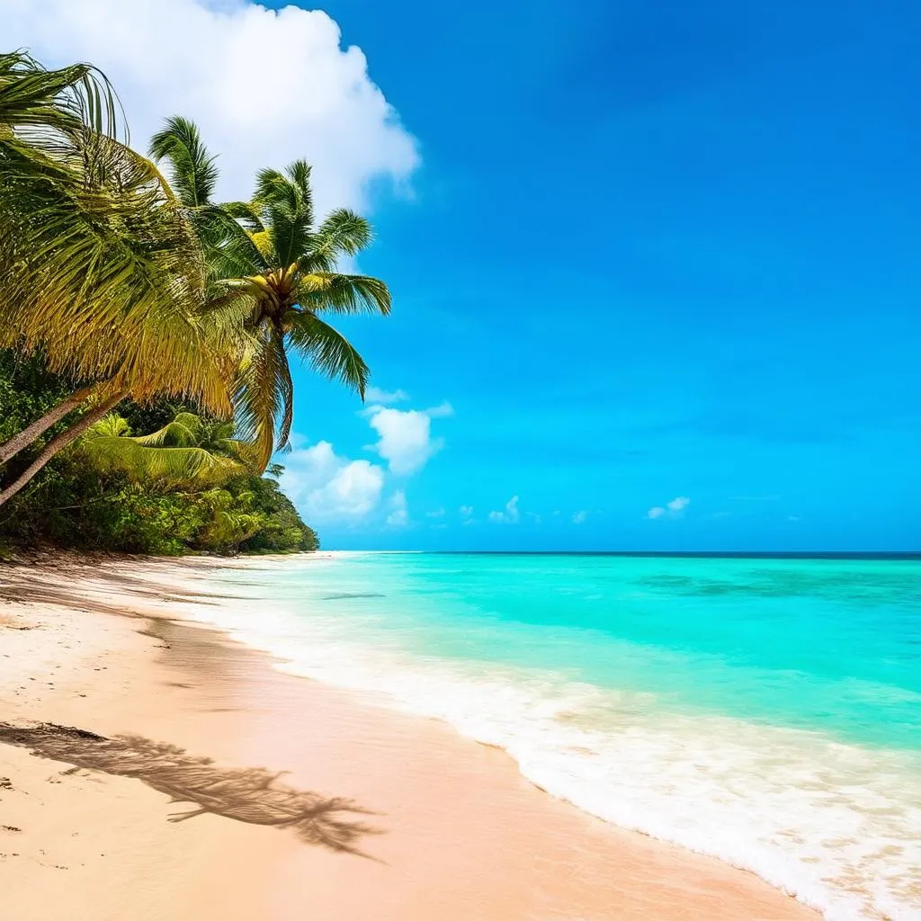 Pristine beaches in Puerto Rico