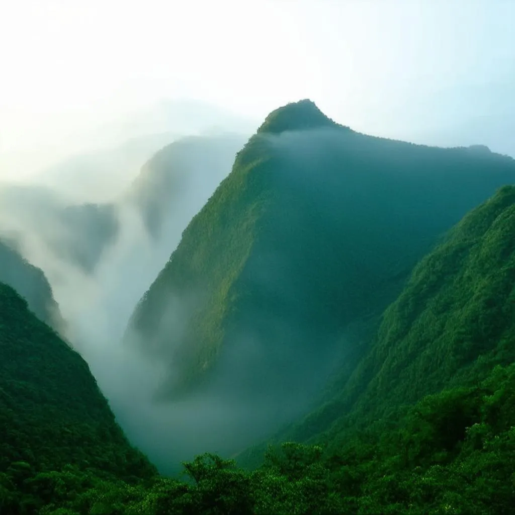 Spectacular mountain landscape in Phong Nha-Ke Bang National Park, Vietnam.