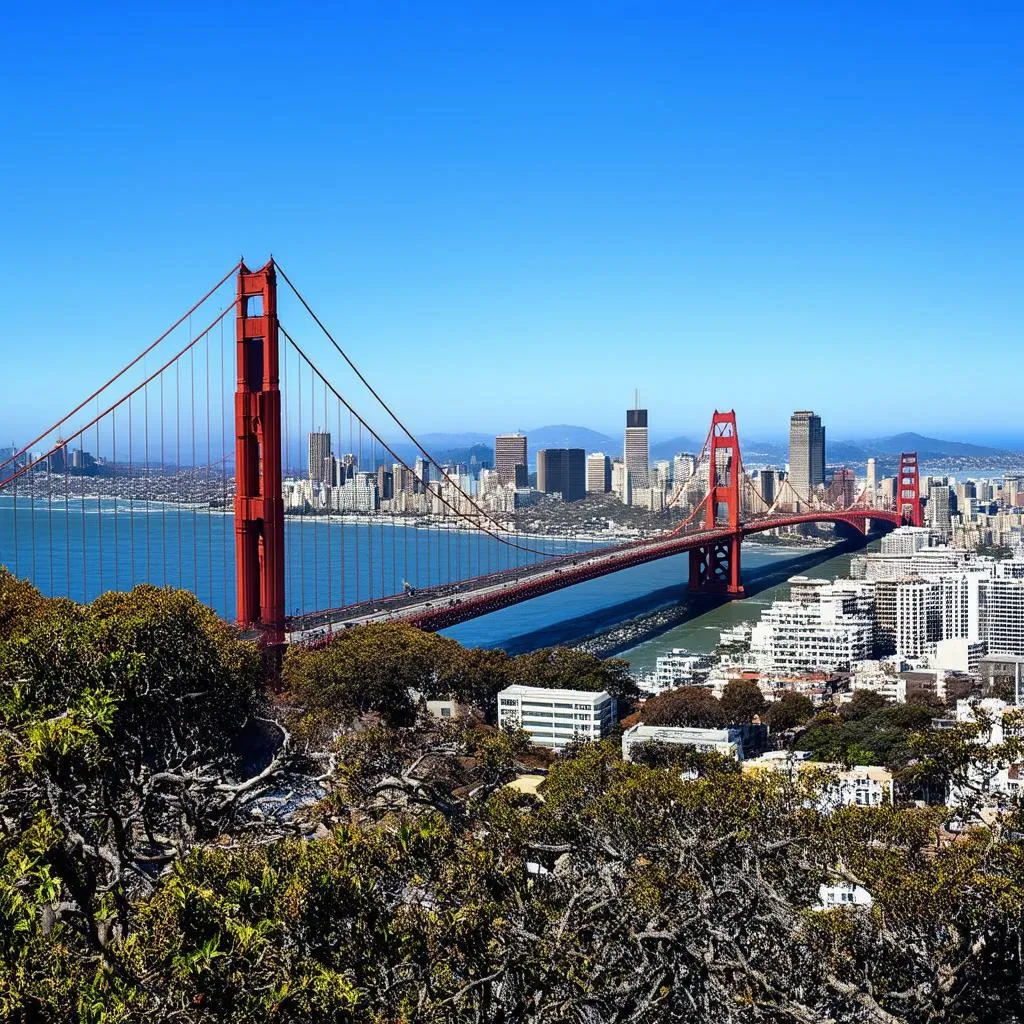 The Golden Gate Bridge in San Francisco