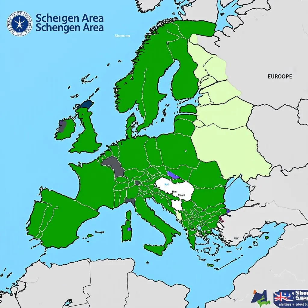 Schengen Area Map