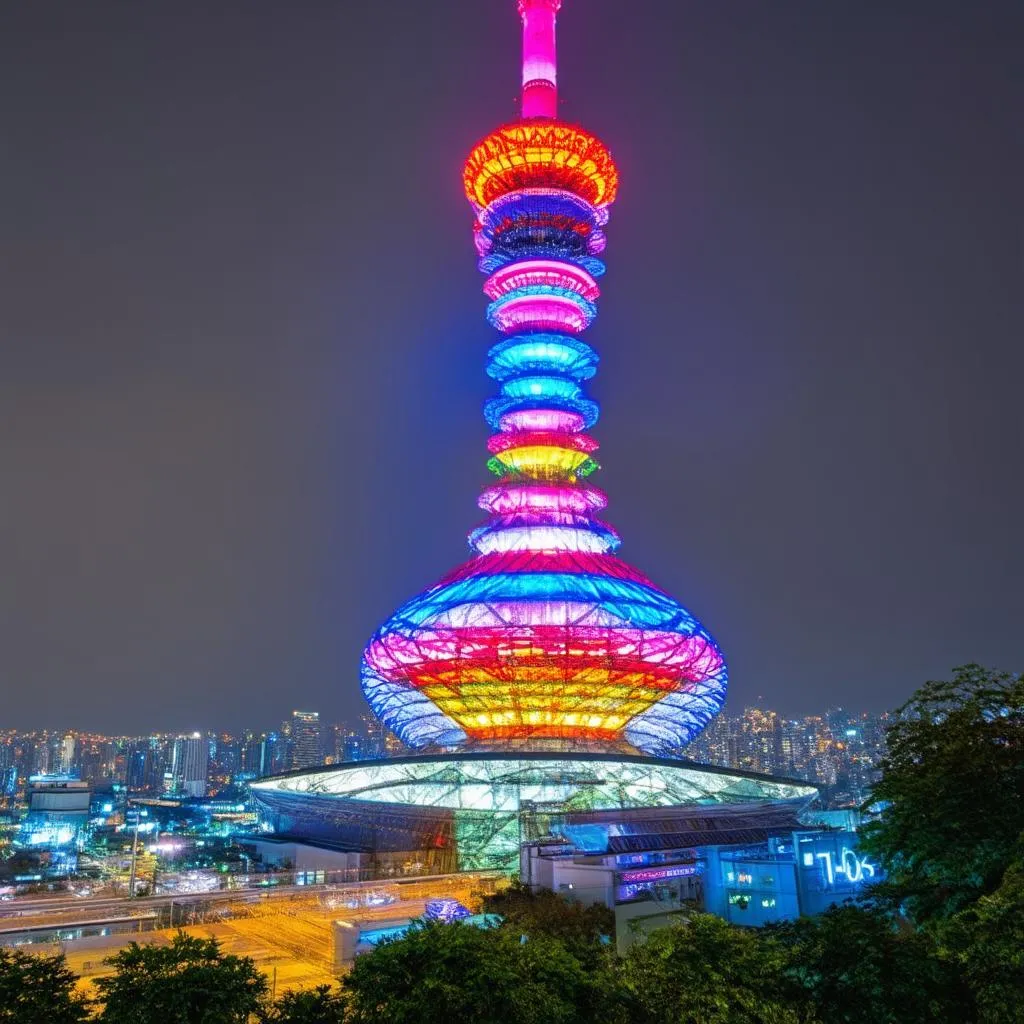 N Seoul Tower at Night