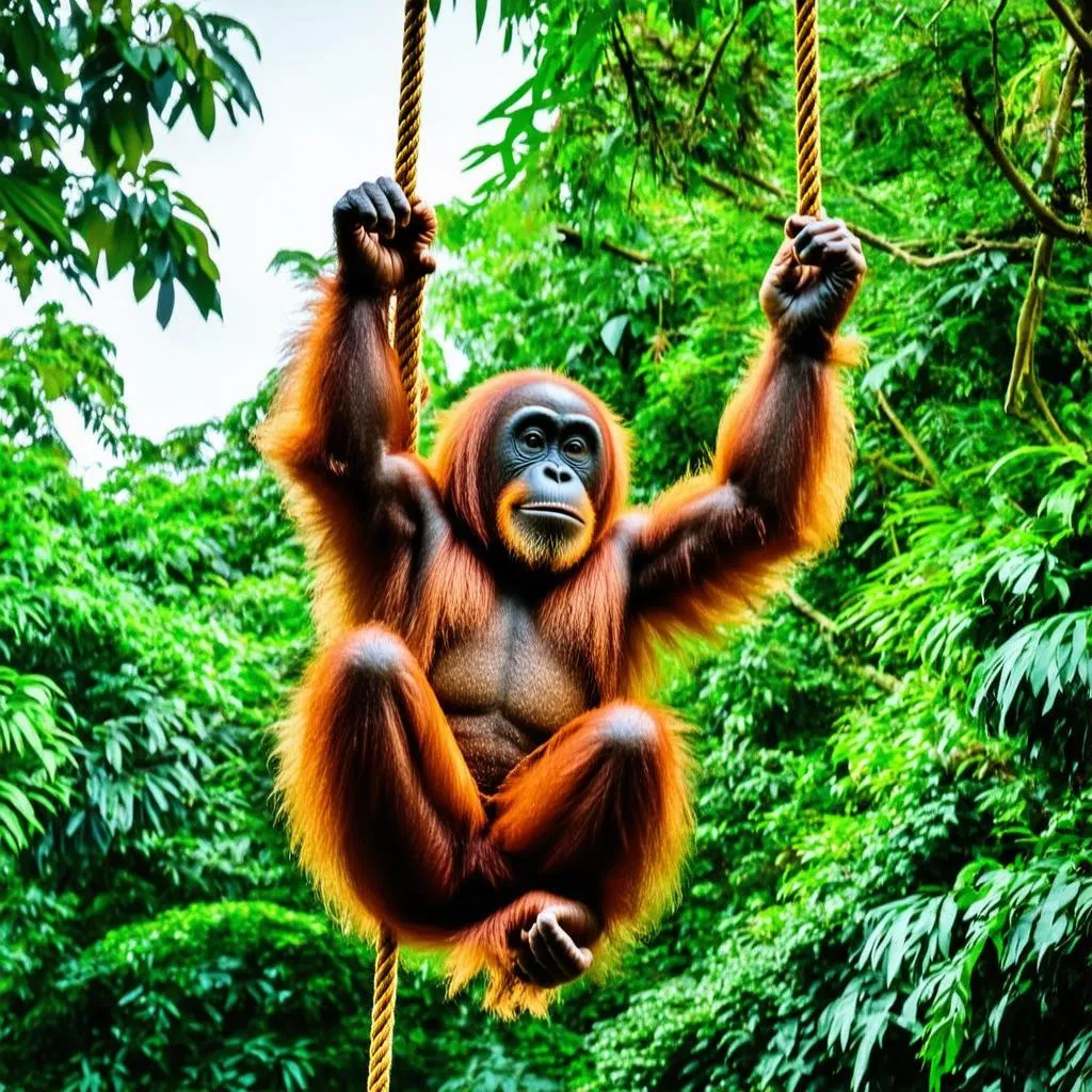 Orangutan at the Singapore Zoo