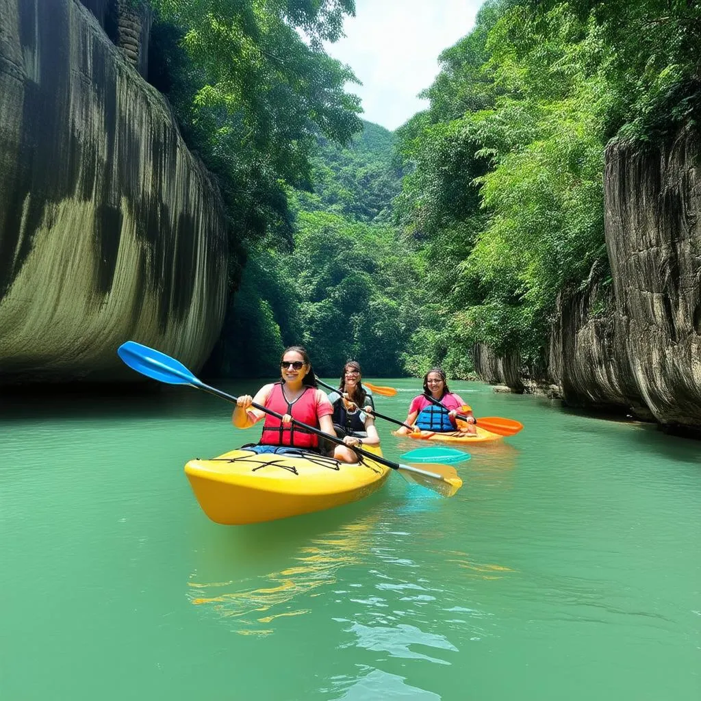 Kayaking on the Son River