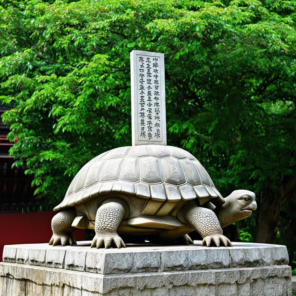 Stone Turtles at the Temple of Literature