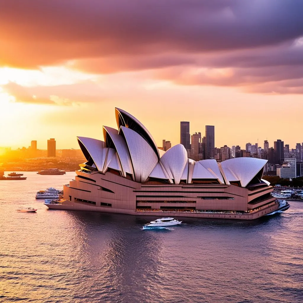 Sydney Opera House at Sunset