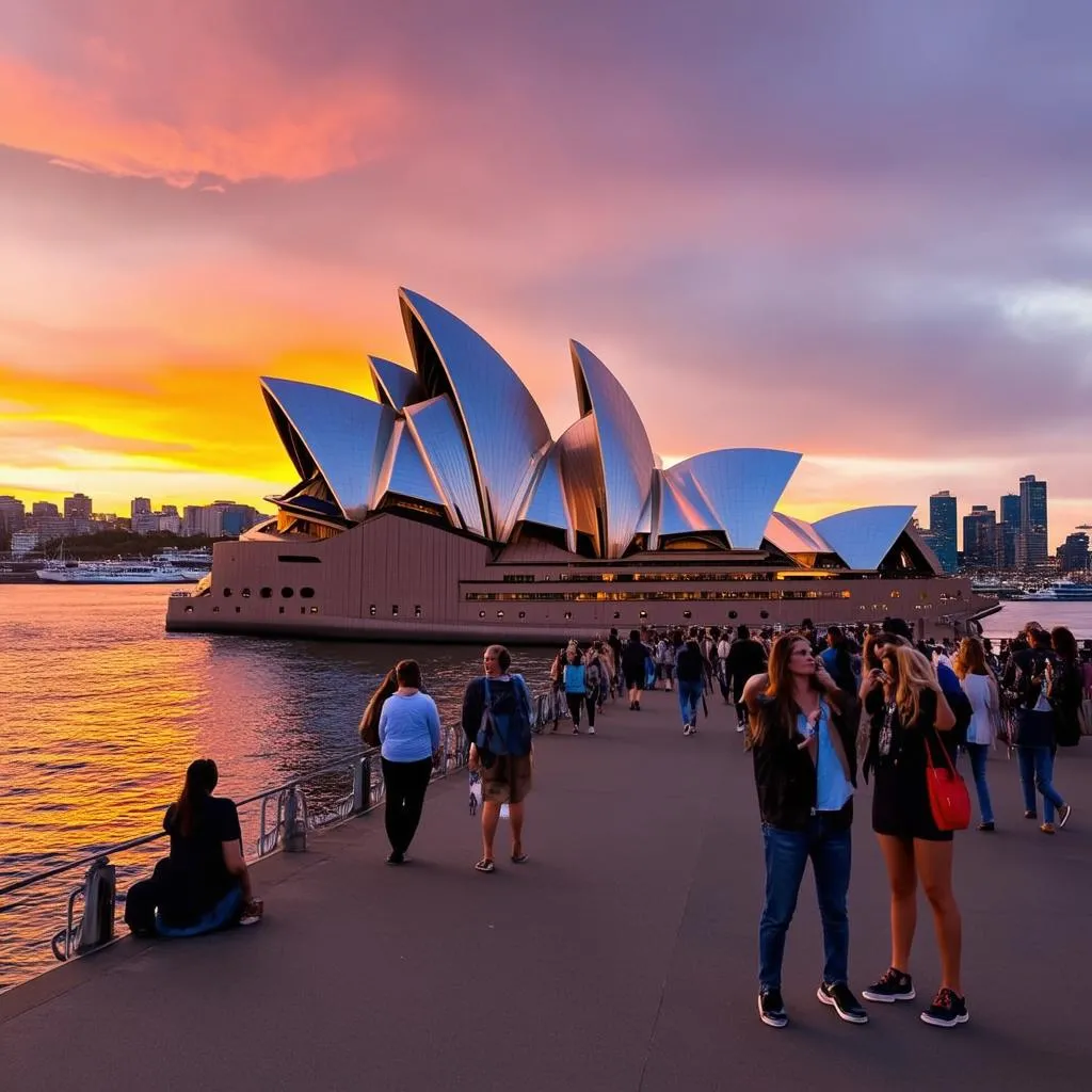 Sydney Opera House at Sunset