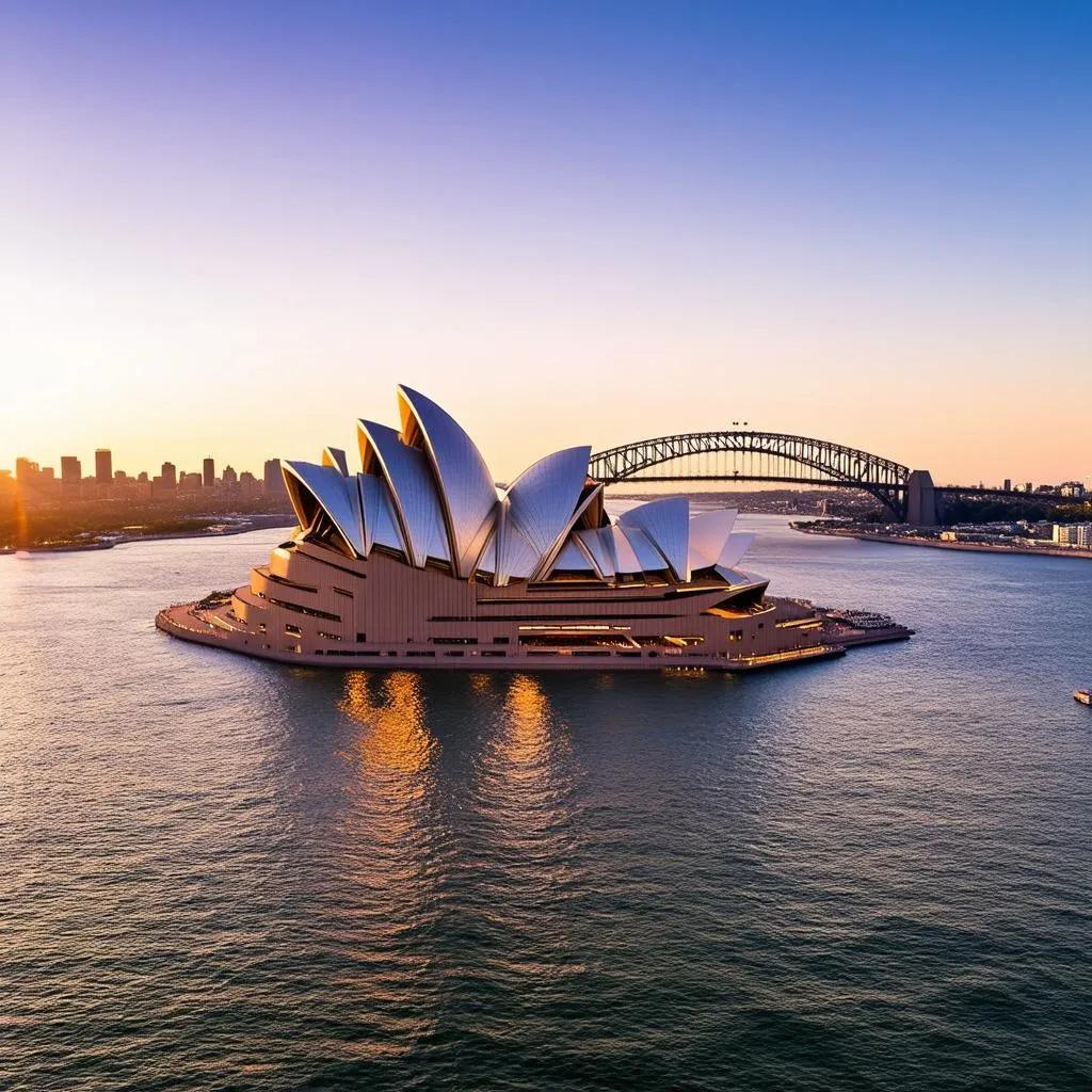 Sydney Opera House at sunset