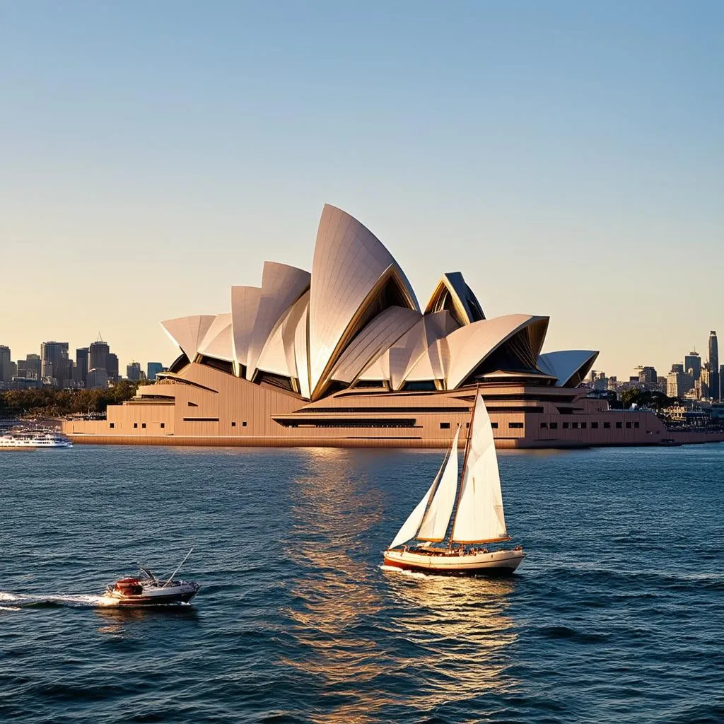 Sydney Opera House at sunset