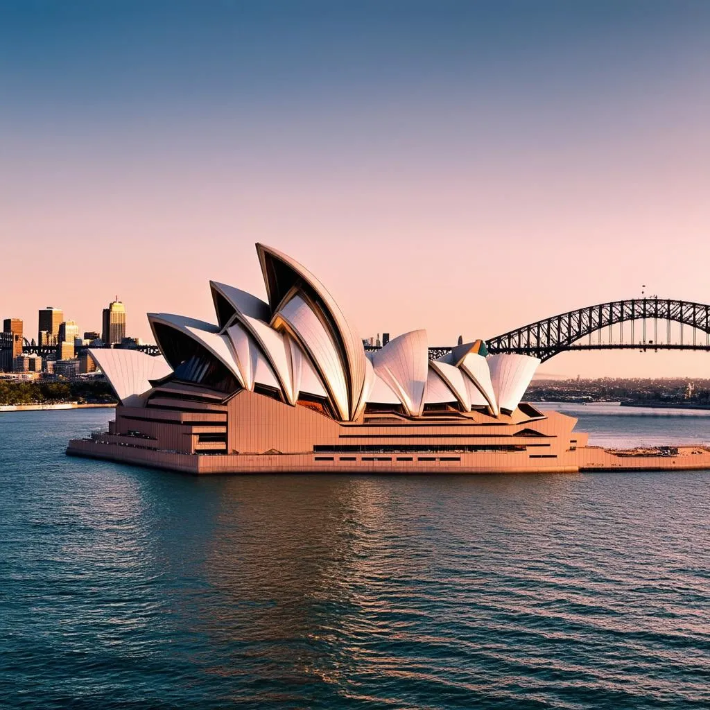 Sydney Opera House at sunset