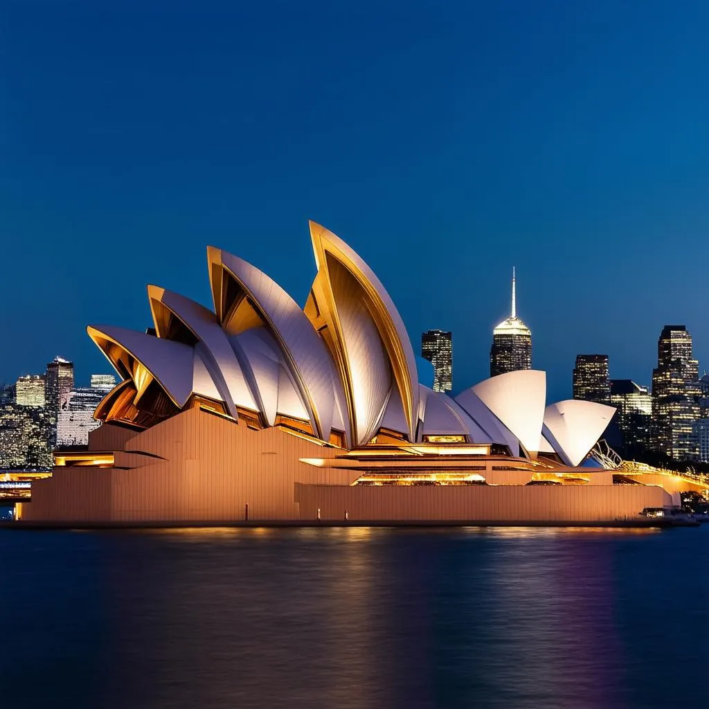 Sydney Opera House at night