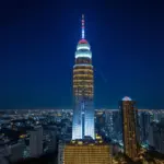 Taipei 101 at night