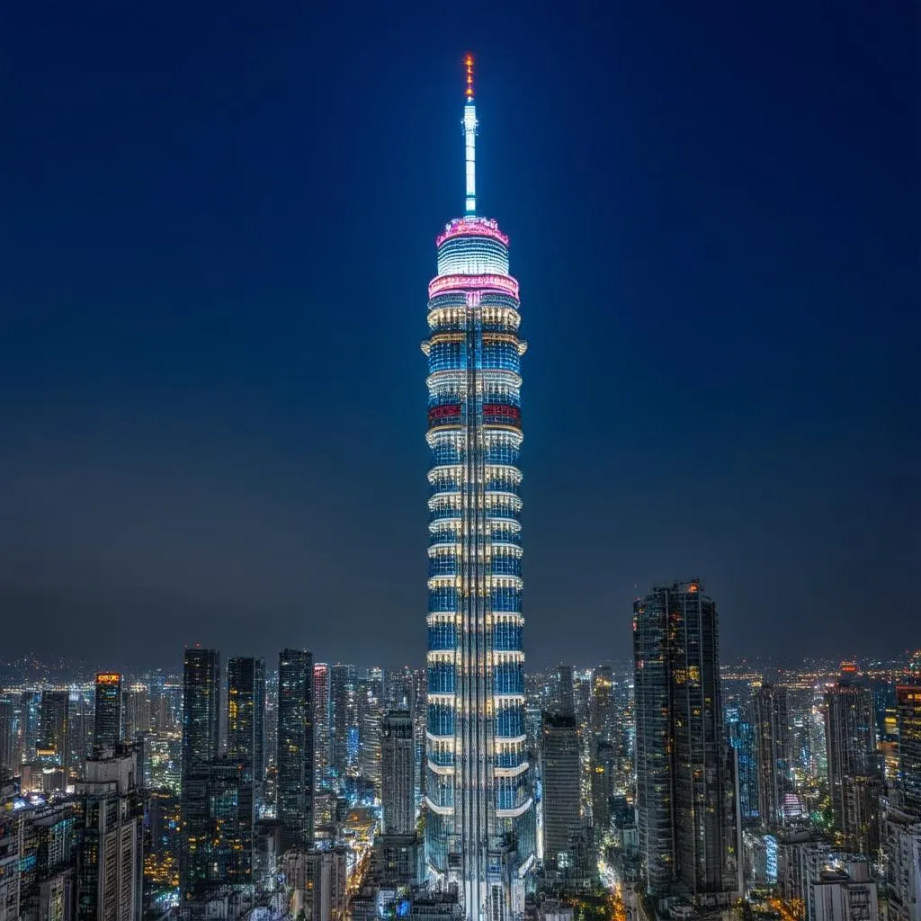 Taipei 101 at night