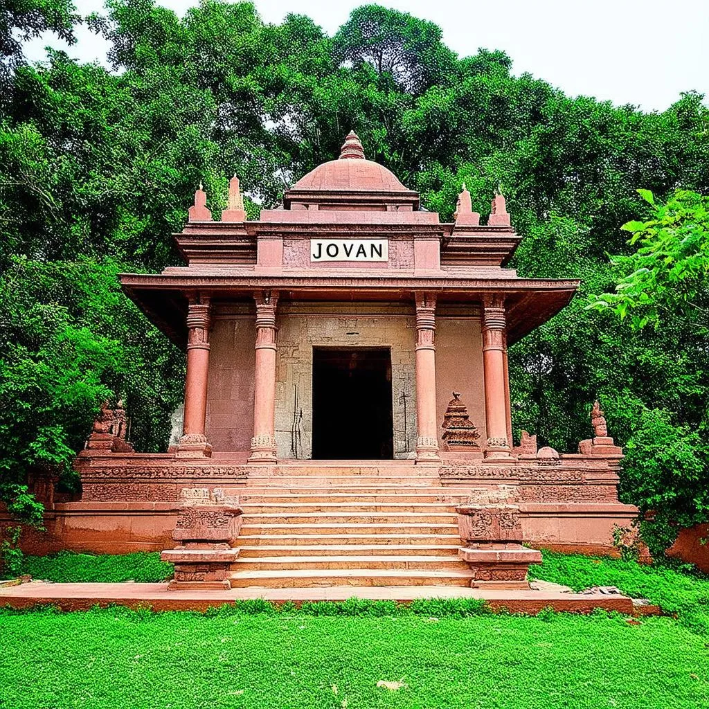 Serene temple in Jovan