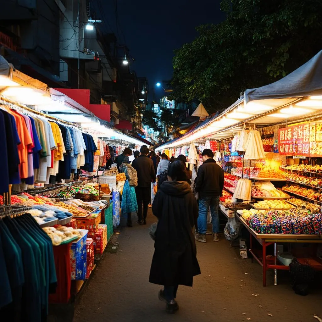 Temple Street Night Market Hong Kong