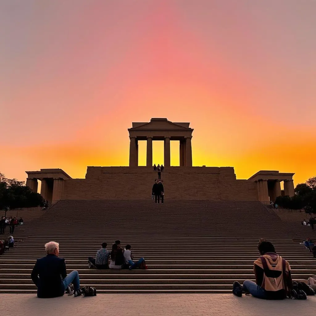 Temple of Debod at Sunset