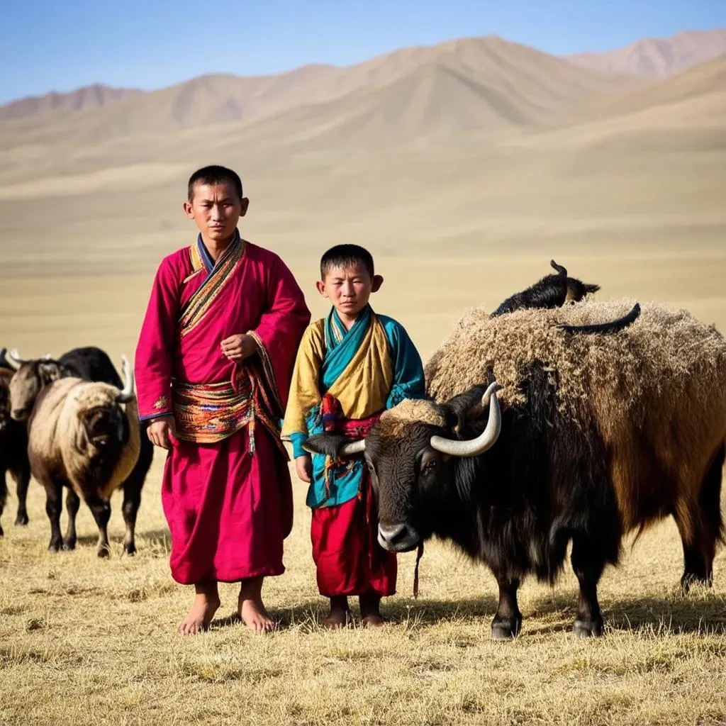 Tibetan Nomad Family