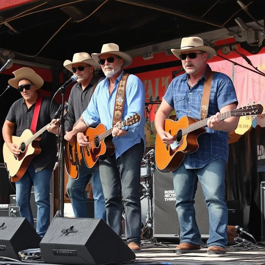 The Traveling Wilburys performing "Handle With Care"