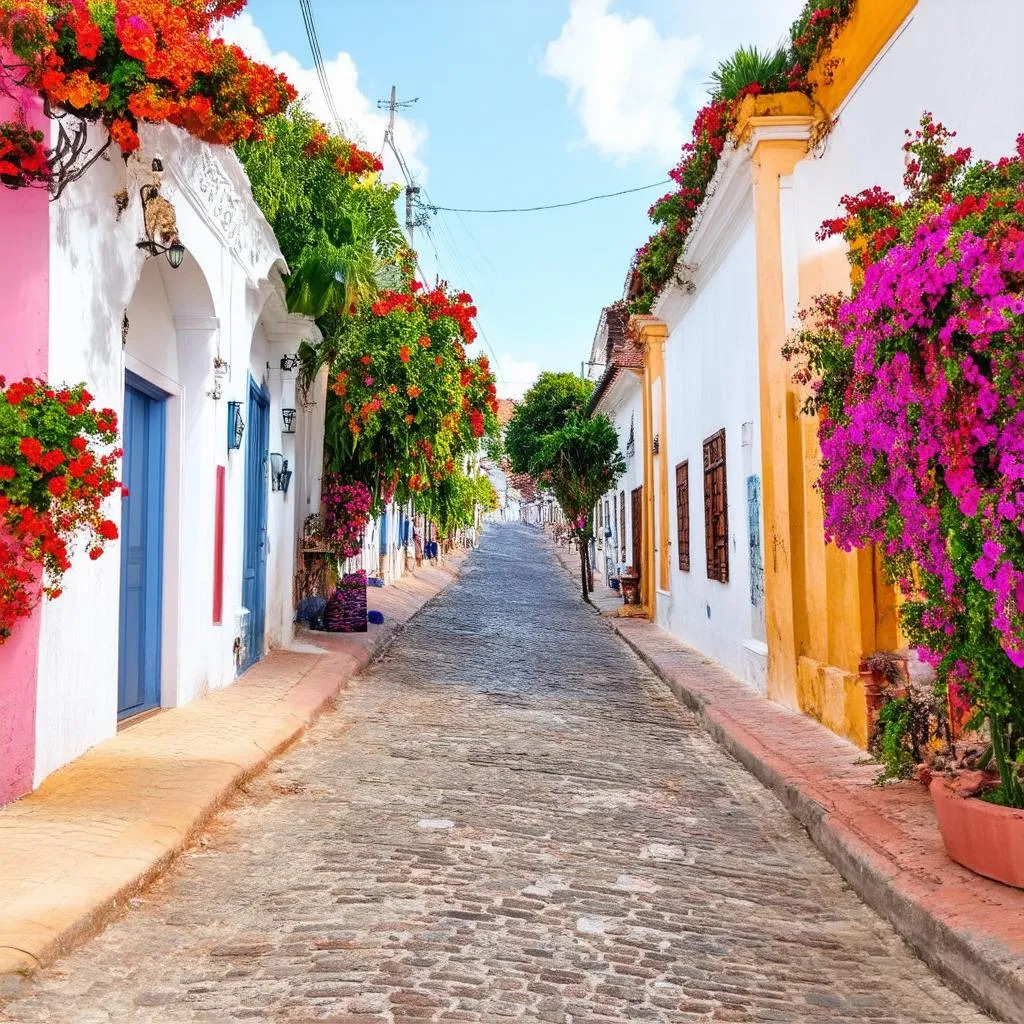 A charming street in Trinidad