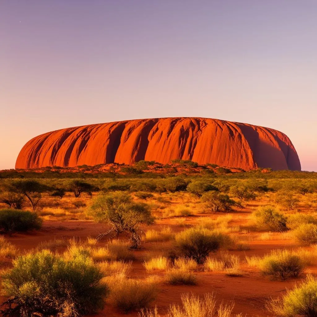 Uluru at sunrise