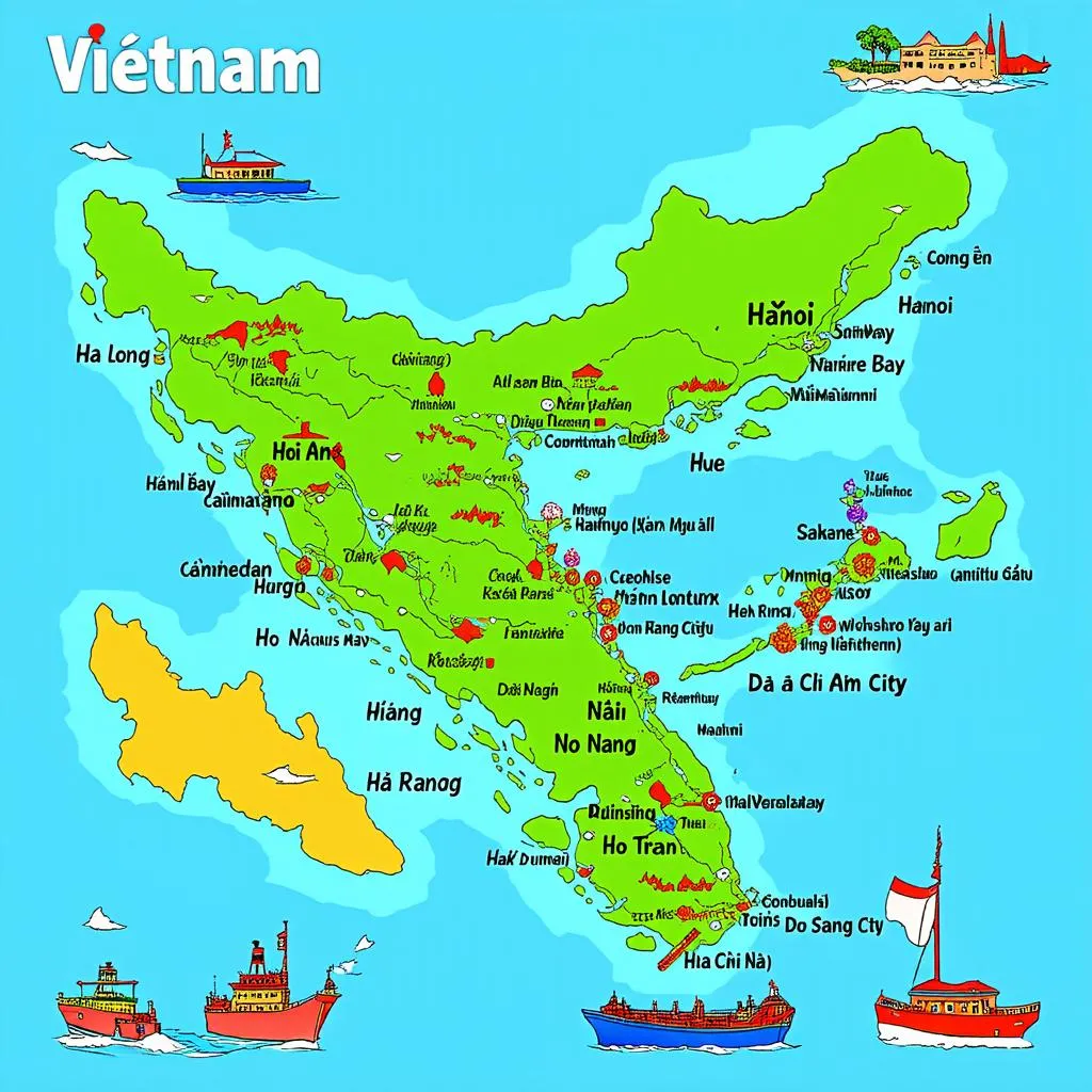 Vietnam Travel Map