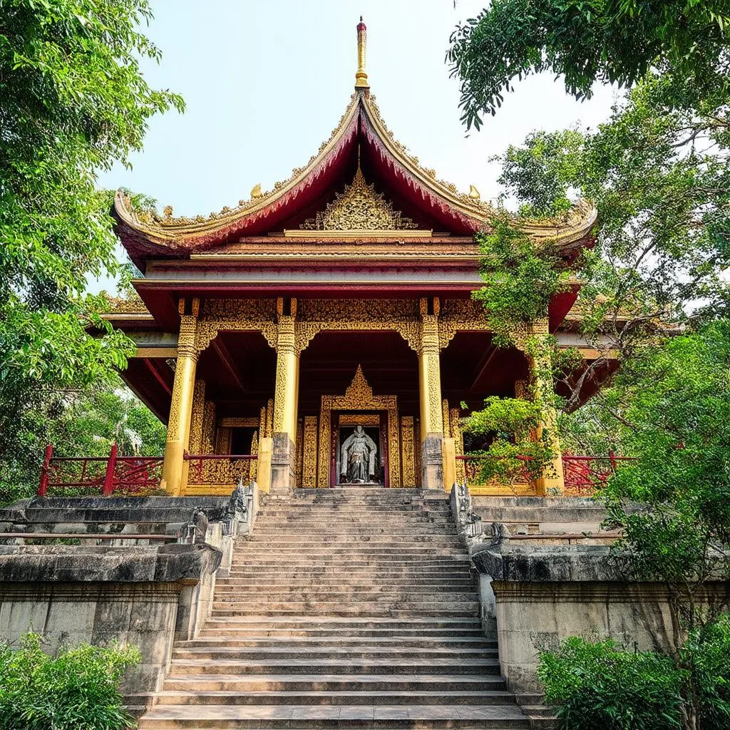 Serene Buddhist temple