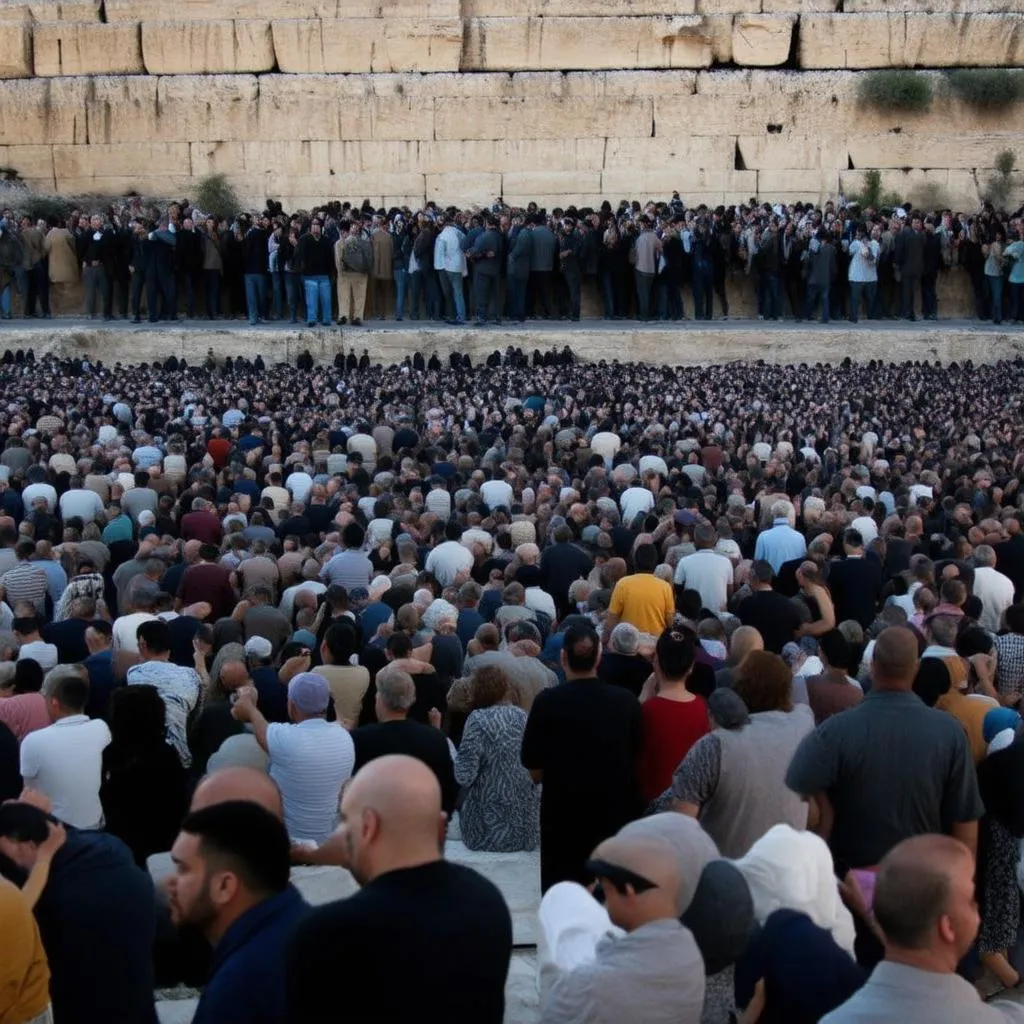 Praying at the Western Wall