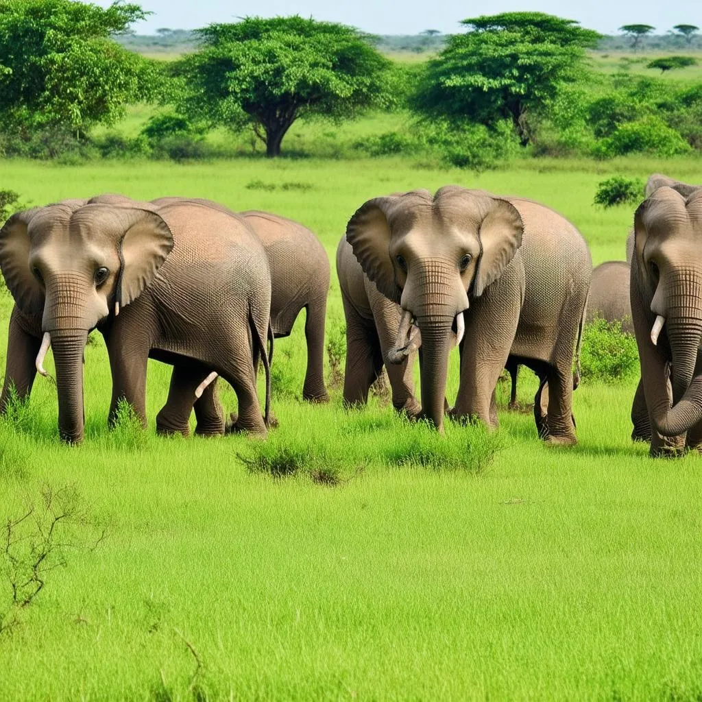 Elephants at Yankari National Park