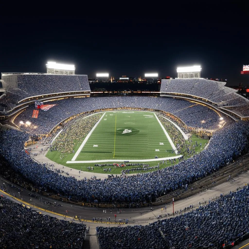 NFL Stadium at Night