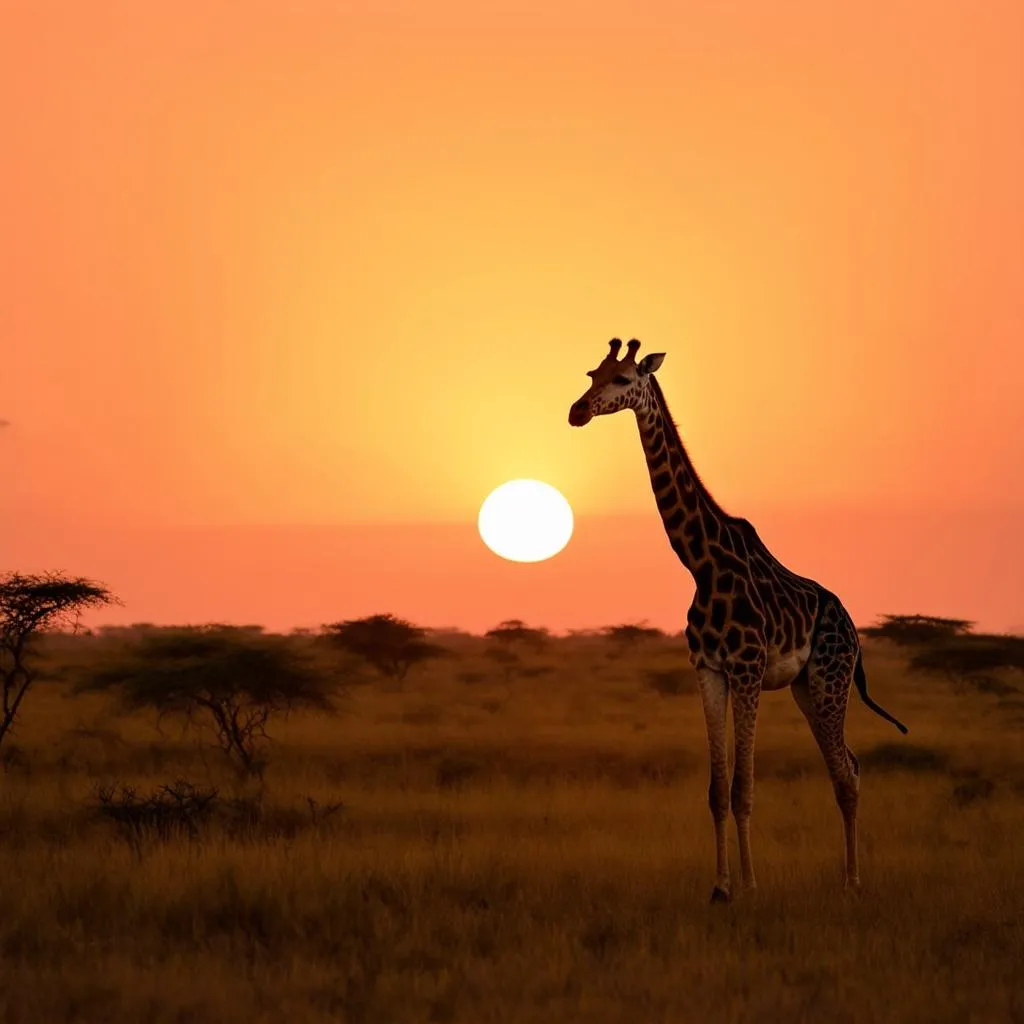 African Safari Sunset