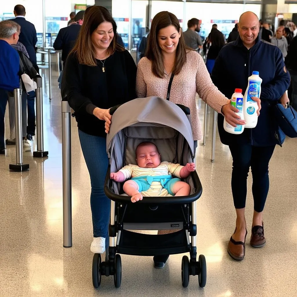 Traveling with baby formula