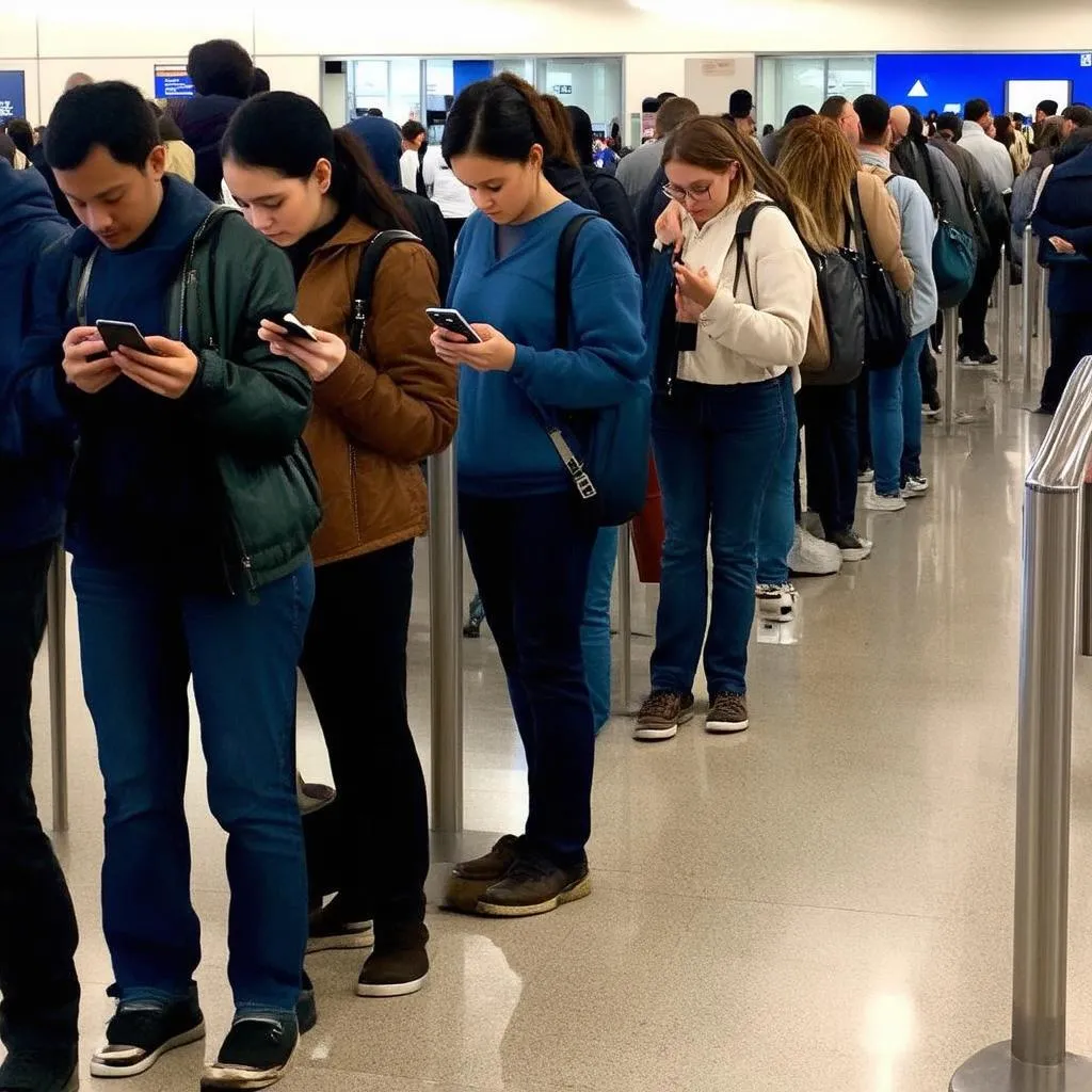 Airport Security Line