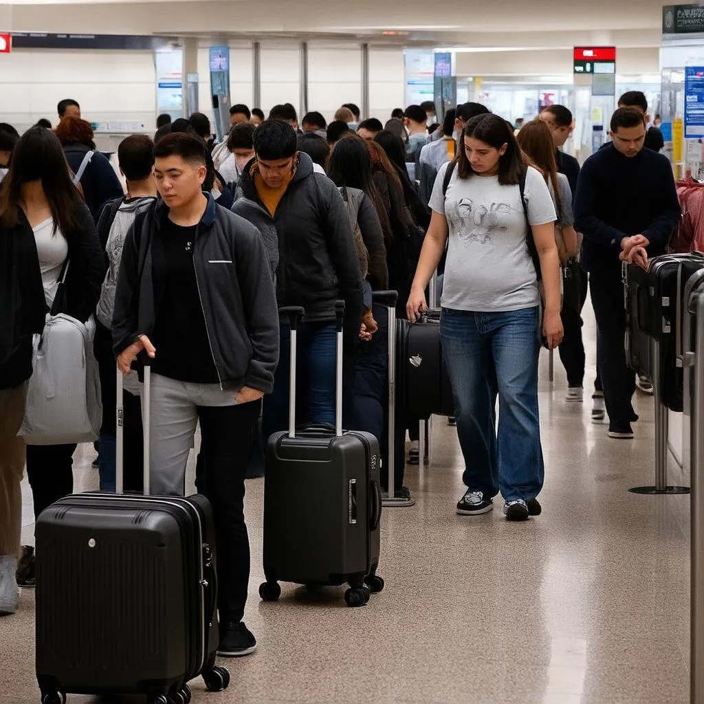 Airport Security Line