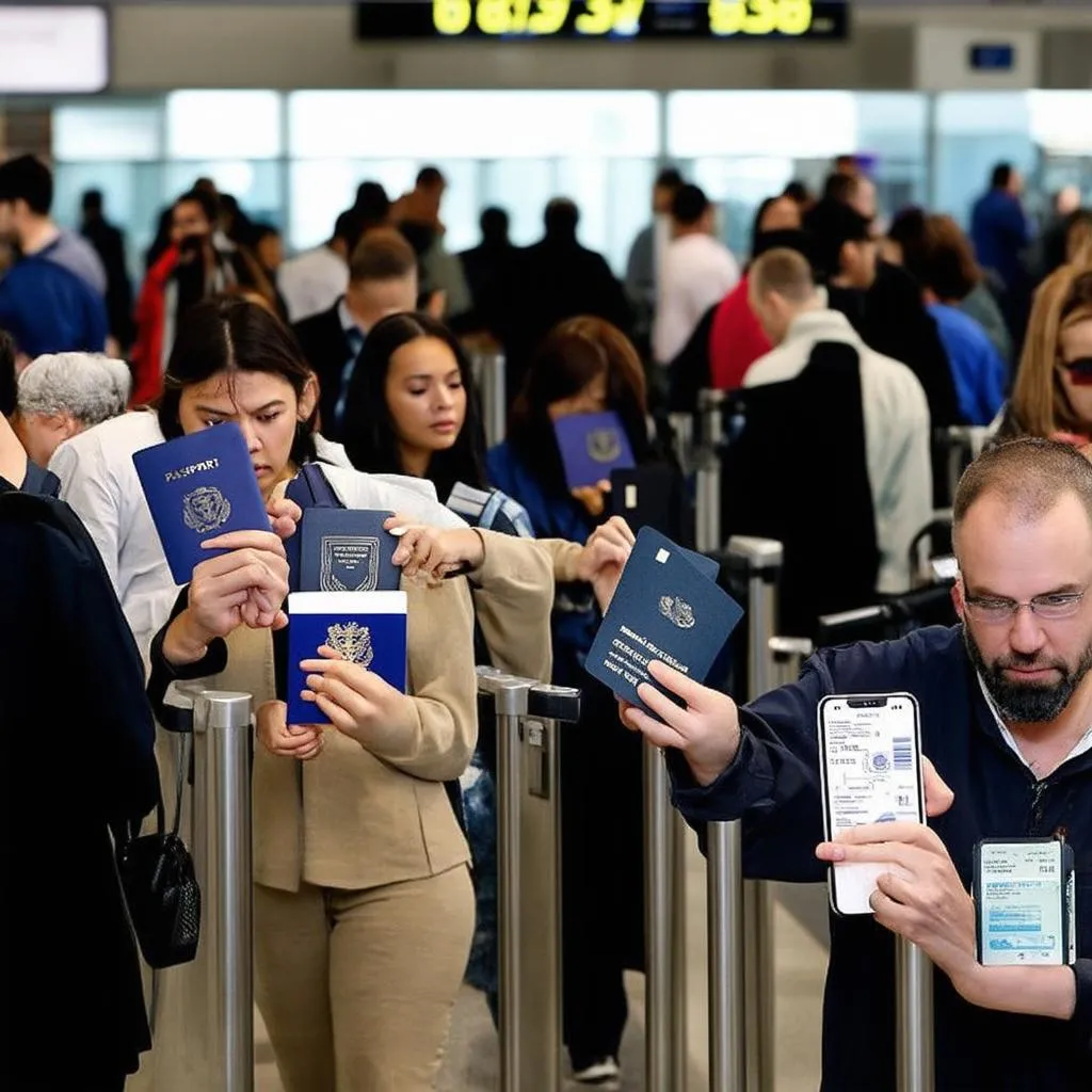 Airport Security Line