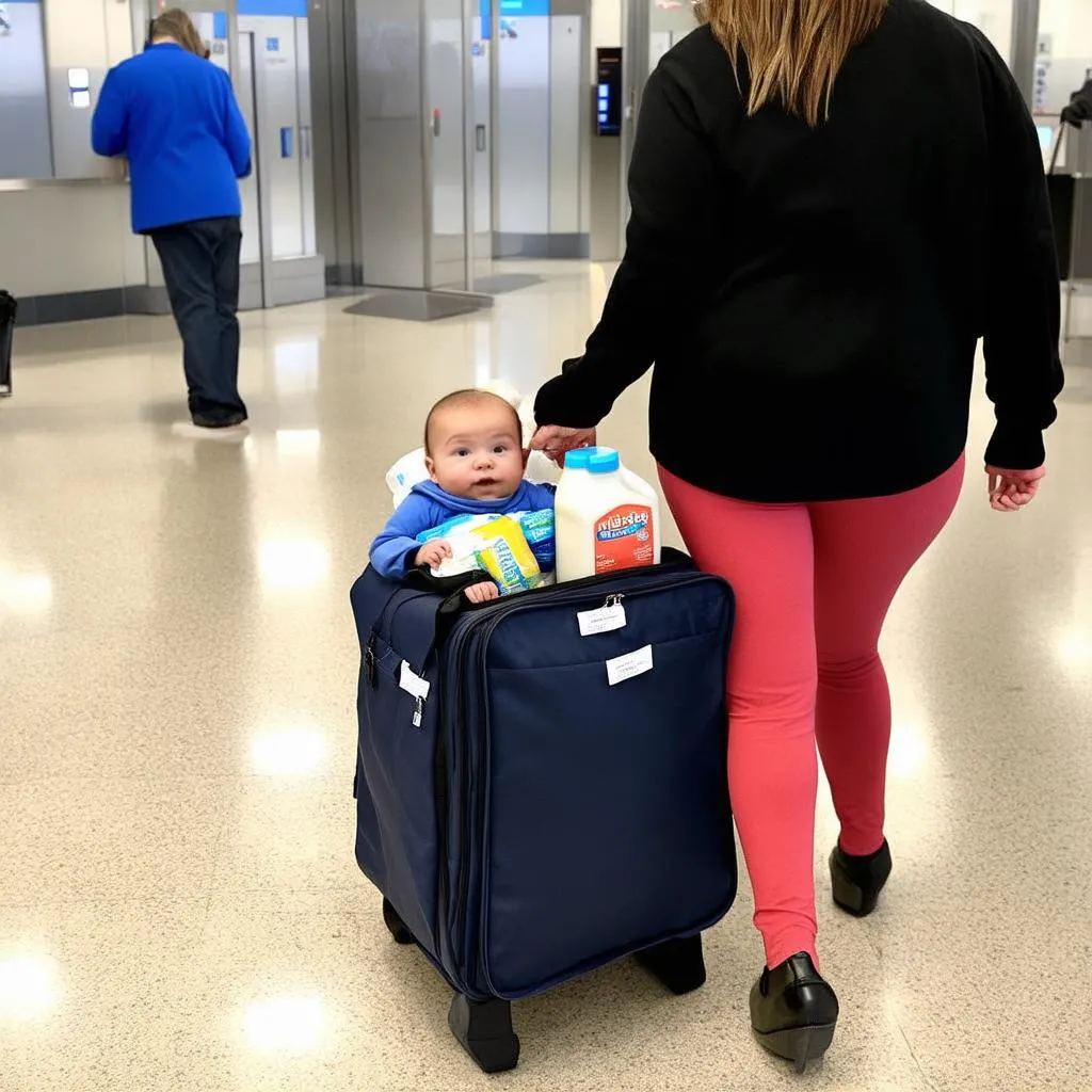 Airport Security with Baby Milk