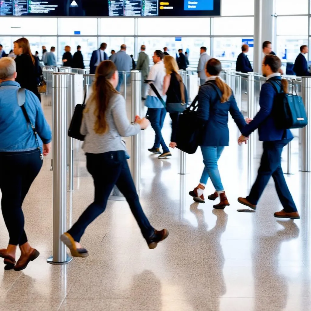 Busy Airport Terminal