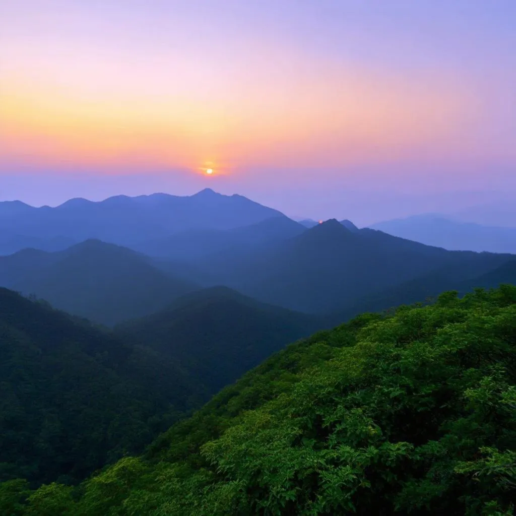 Sunrise over Alishan