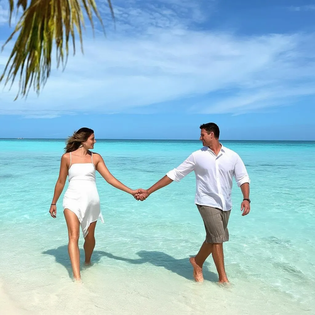 Couple Enjoying Beach at AM Resorts