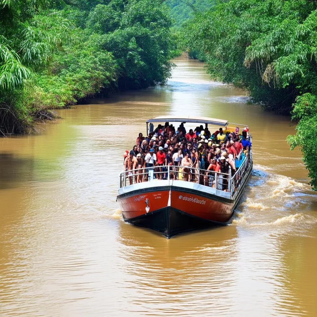 Amazon river boat tour