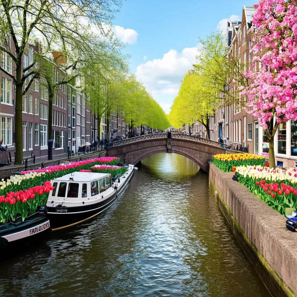 Amsterdam Canals in Spring