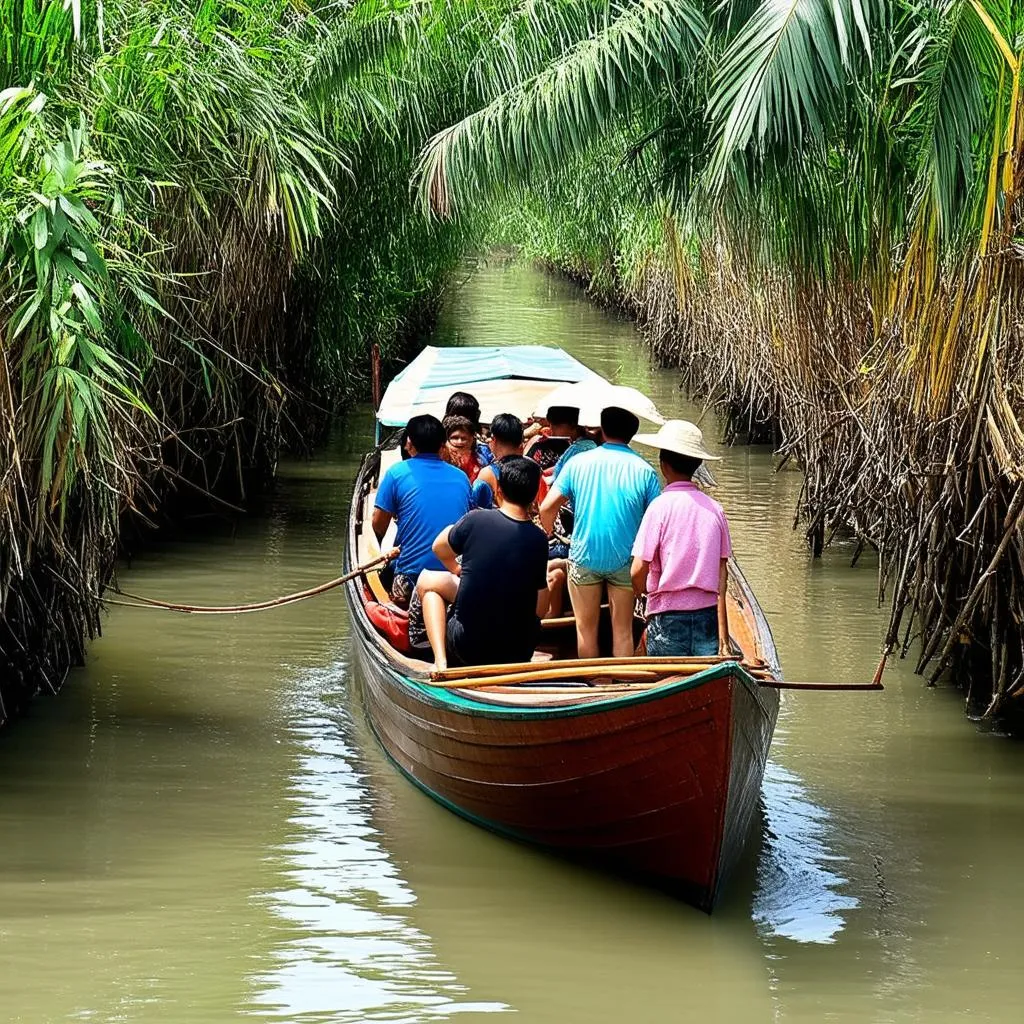 Boat trip in An Giang's Mekong Delta