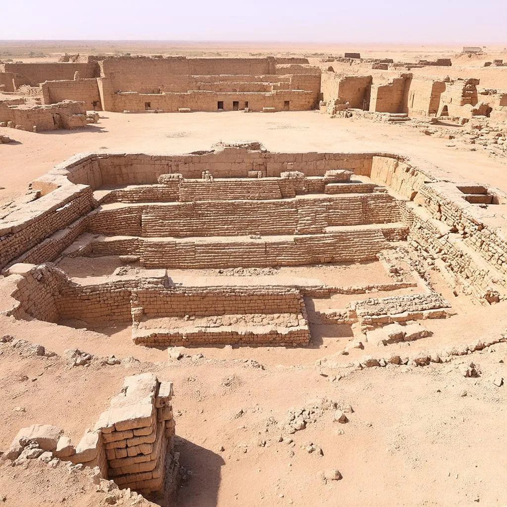 Ancient Mesopotamian ruins