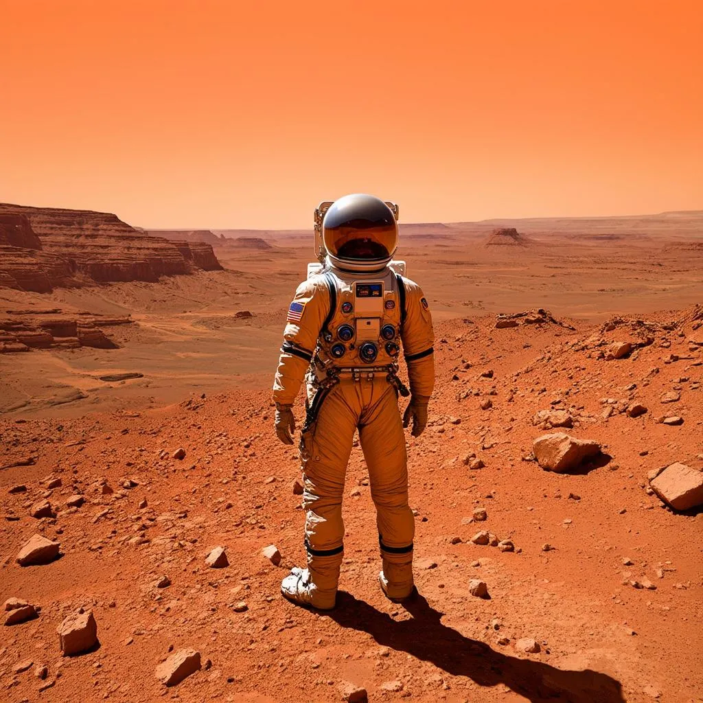 Astronaut on Mars