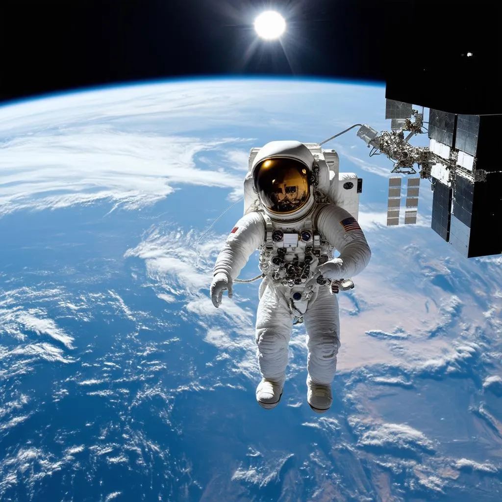 Astronaut on Spacewalk