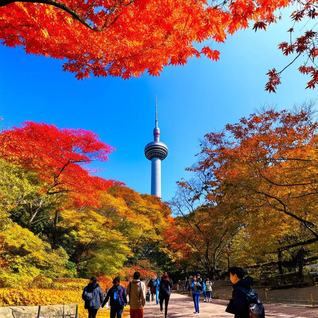 Autumn in Namsan Park