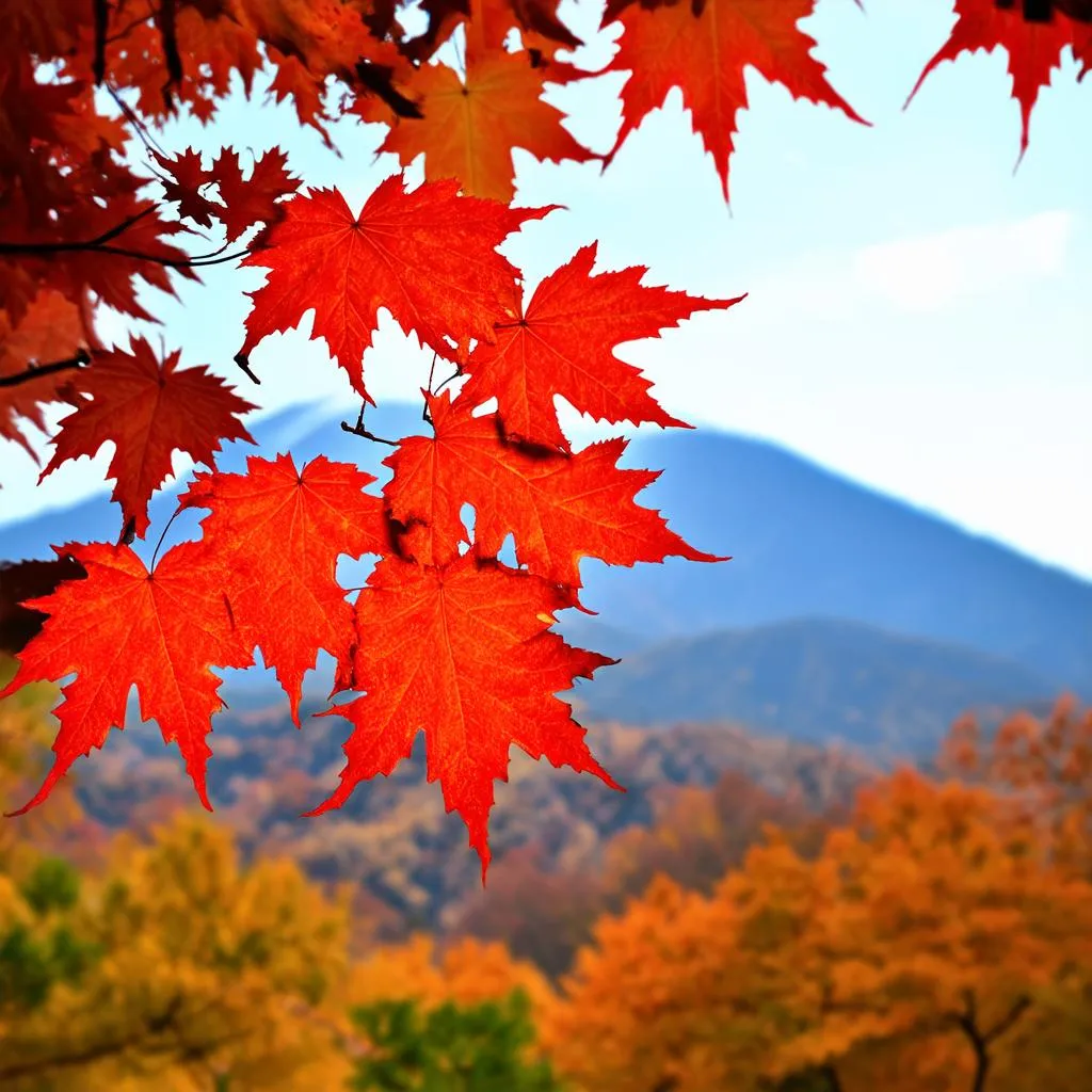 Autumn leaves in Korea