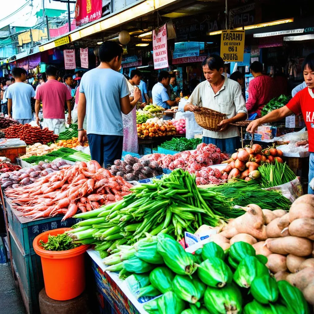 Local Market Scene